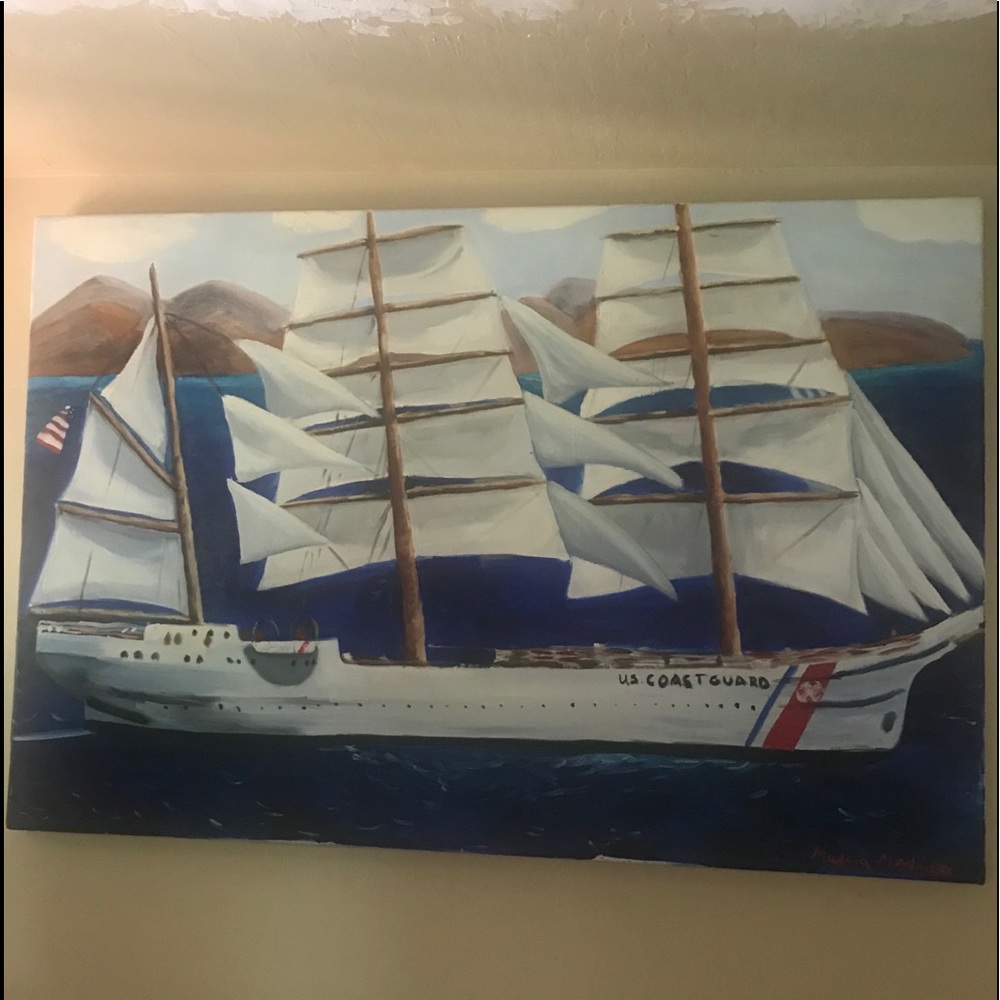 Coast Guard Cutter Eagle by Marcia Medina